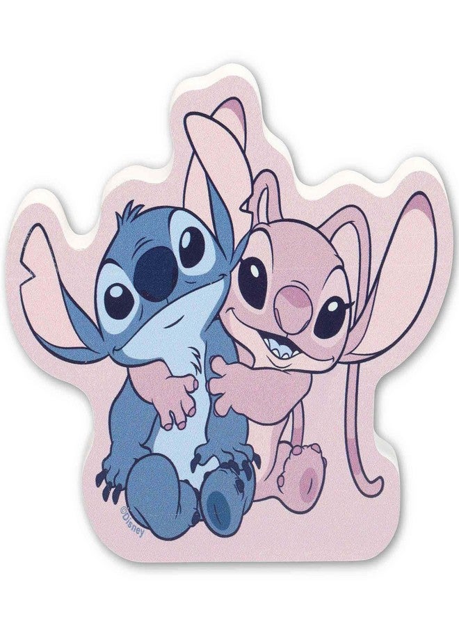 Open Road Brands Disney Lilo and Stitch With Angel Shelf Sitter Decor - Adorable Stitch Wood Block Tabletop Decoration for Home - Image 1
